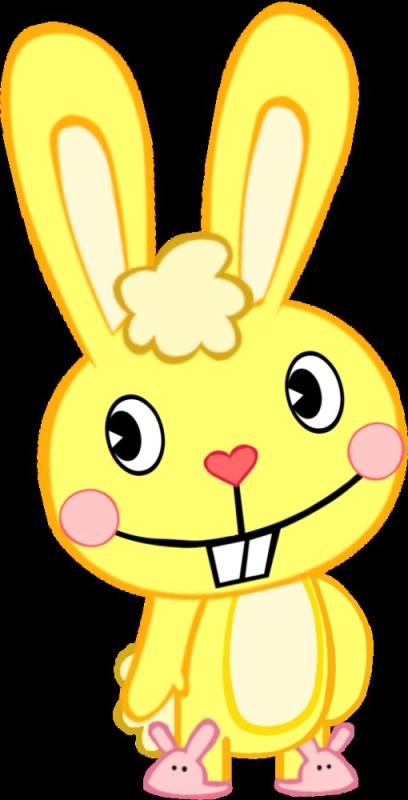 Создать мем: хэппи три френдс, happy tree friends кадлс, happy tree friends жёлтый кролик