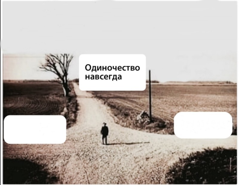 Создать мем: одиночество, судьба это в философии, crossu road испытания каждый день