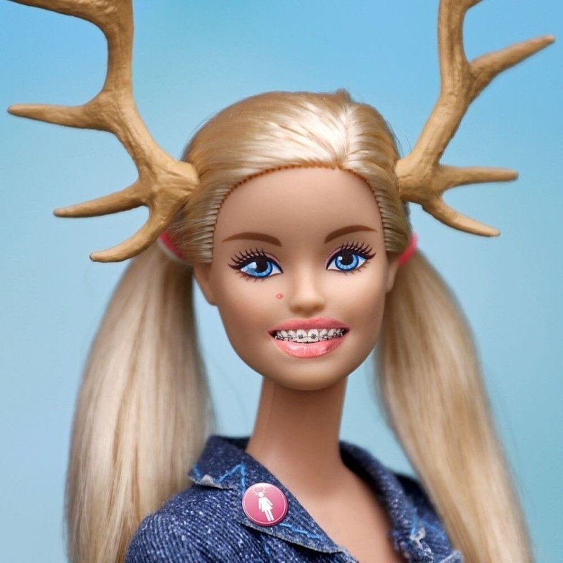 Create meme: barbie doll with horns, trophy wife barbie barbie, barbie