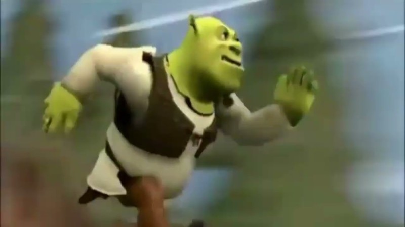 Create meme: Shrek Shrek, Shrek runs, Shrek meme 