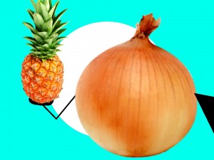 Create meme: bow, onion, onion vegetable