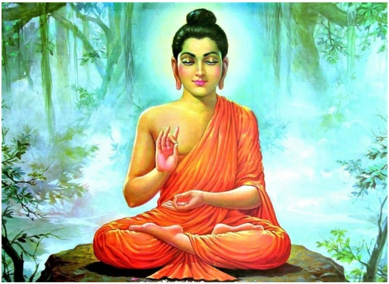 Create meme: siddhartha gautama buddha, Shakyamuni Buddha, buddha painting