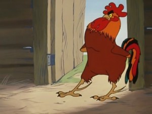 Create meme: evil cock pictures, rooster, cartoon cock