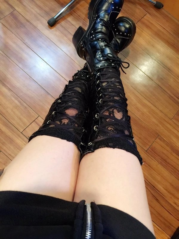 Create meme: women's high boots, gothic boots, fashion boots