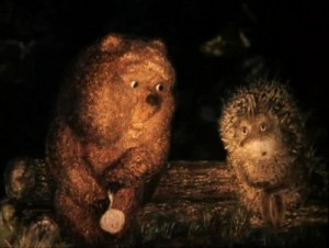 Create meme: The hedgehog and the bear