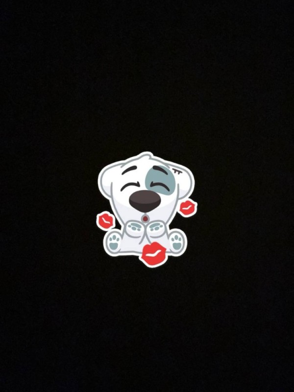 Create meme: spotty stickers, doggie sticker, spotty the dog