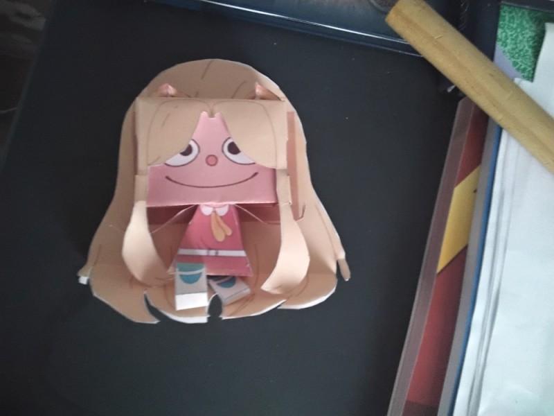 Create meme: umaru papercraft, papercraft cookie ras, paper figurines endless summer