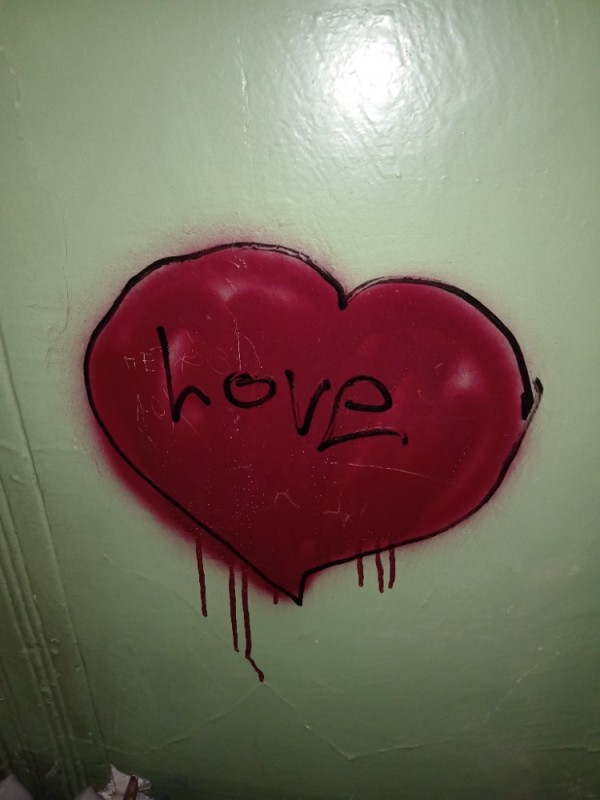 Create meme: love graffiti, darkness, graffiti love