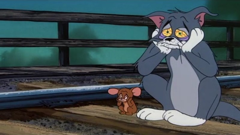 Create meme: sad Tom from Tom and Jerry, sad Tom and Jerry, sad fact