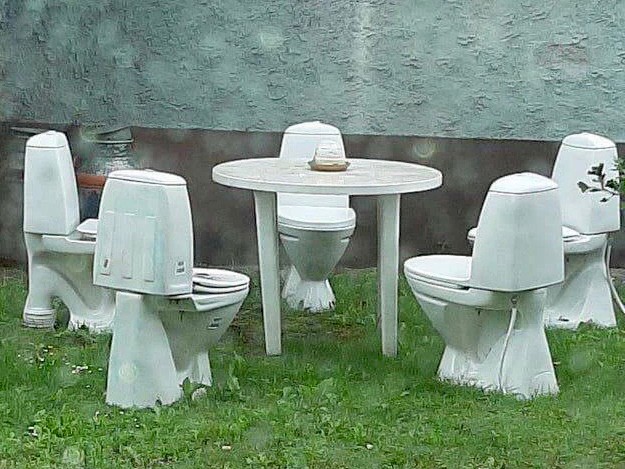 Create meme: toilet in the yard, the toilet , the old toilet 