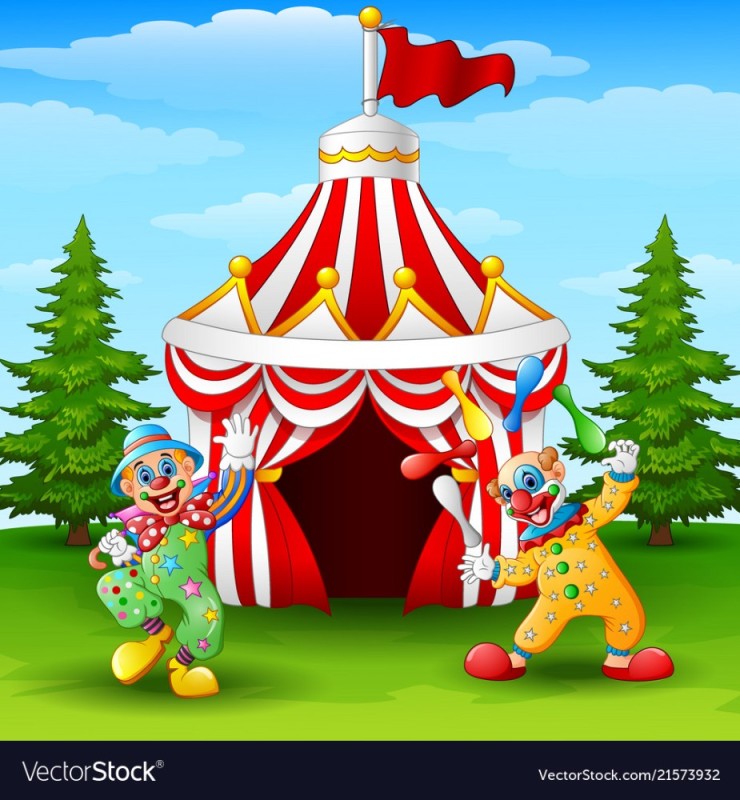Create meme: circus tent, circus tent and clown, circus background