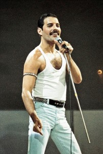 Create meme: Freddie mercury 1985, Freddie mercury Bohemian Rhapsody