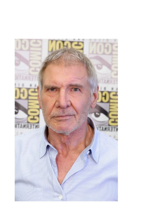 Create meme: Harrison Ford , Harrison Ford meme, Harrison Ford's face in half