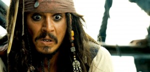 Create meme: depp, pirates of the caribbean, the Caribbean sea