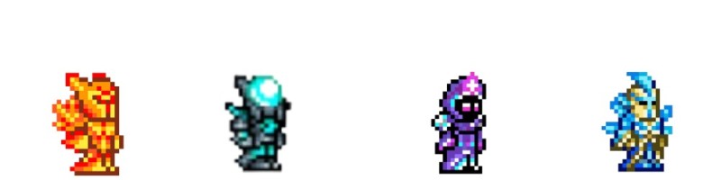 Create meme: terraria armor, spectral armor terraria, All the armor is in the terrarium