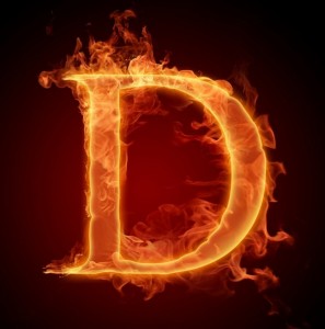 Create meme: letters, fire letter p, fire letter d