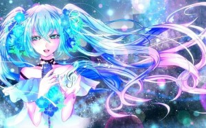 Создать мем: hatsune miku аниме, красивые аниме рисунки, мику хацунэ