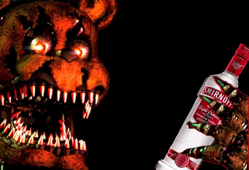 Создать мем: фнаф 4 аниматроники, five night at freddy s, кошмарный фредди