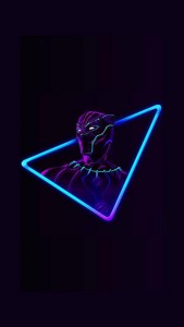 Create meme: Wallpaper neon avenger, pictures 1024 768 neon, neon black Panther