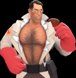 Create meme: doctor from tim fortress 2, team fortress 2 medic wild temper, burly beast tf2