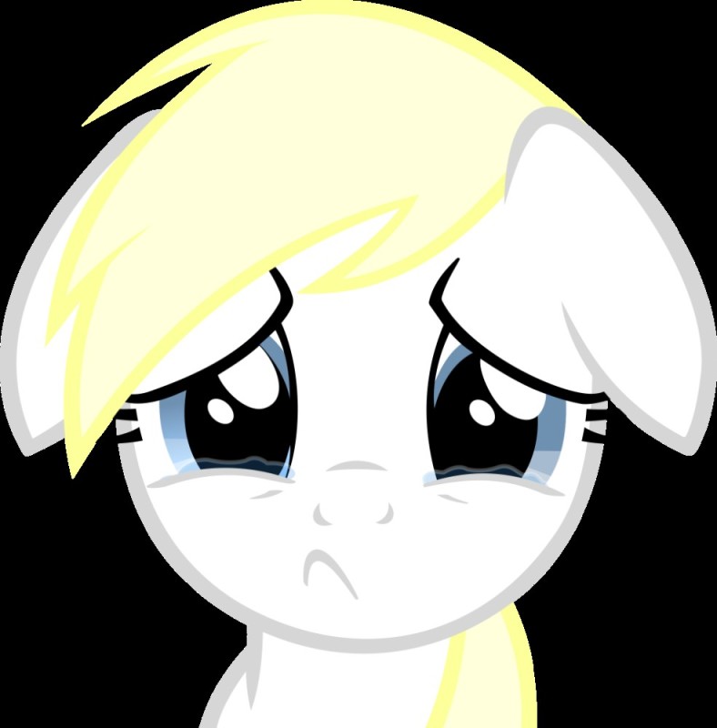 Create meme: sad rainbow dash, derpy pony face, derpy pony is sad