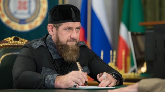 Create meme: the head of the Chechen Republic , the head of Chechnya , head of chechnya ramzan kadyrov