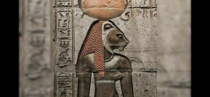 Create meme: The goddess Sekhmet, Sekhmet is the goddess of Egypt, The Egyptian goddess Sekhmet