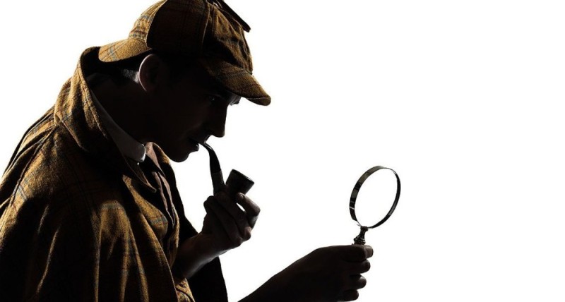 Create meme: Detective Sherlock Holmes, The Sherlock Holmes magnifying glass, Sherlock Holmes Livanov with a magnifying glass