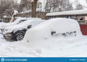 Create meme: car, snowfall, heavy snowfall