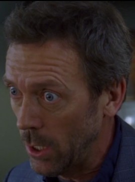 Create meme: a frame from the movie, Hugh Laurie , Dr. house face