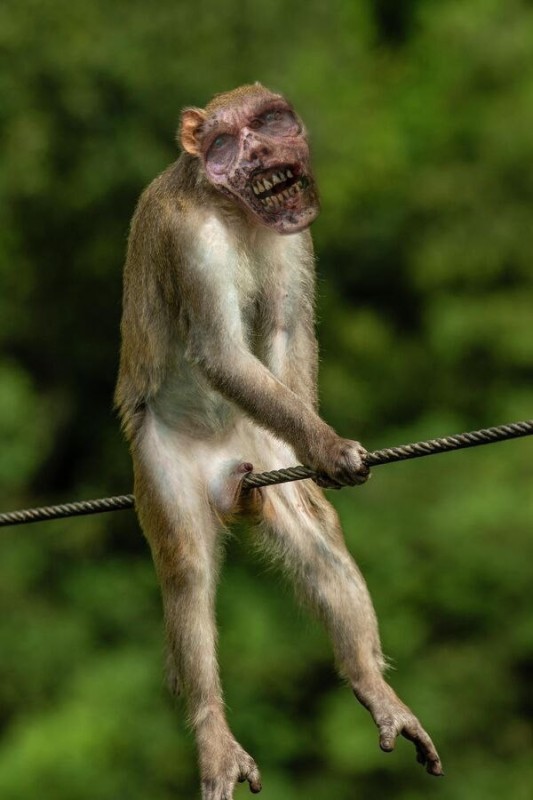 Create meme: the monkey is funny, the monkey, monkey 