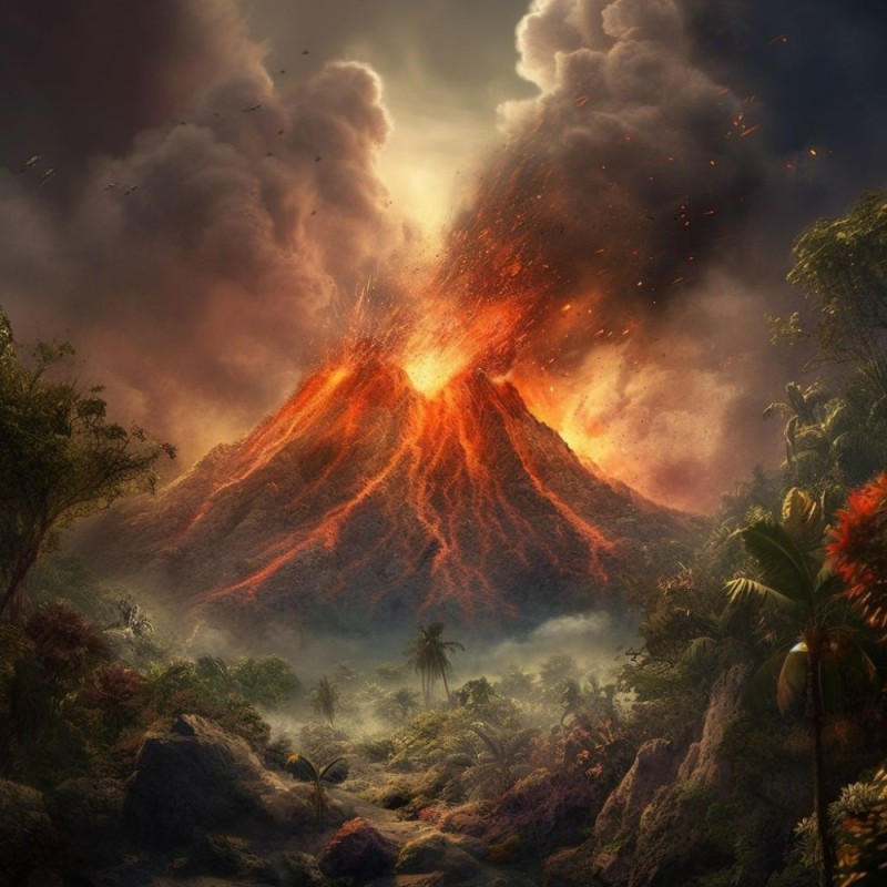 Create meme: volcanoes, the eruption of the volcano , volcano eruption picture