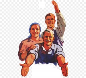 Создать мем: советские плакаты, человек человеку друг, друг товарищ и брат