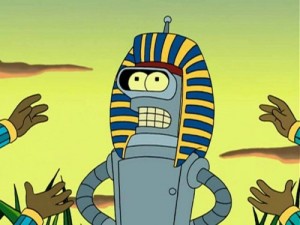 Create meme: Bender Pharaoh