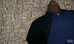 Create meme: breaking bad money , huell, the Negro on the money in all serious