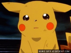 Create meme: crying pokemon, pokémon, says Pikachu text