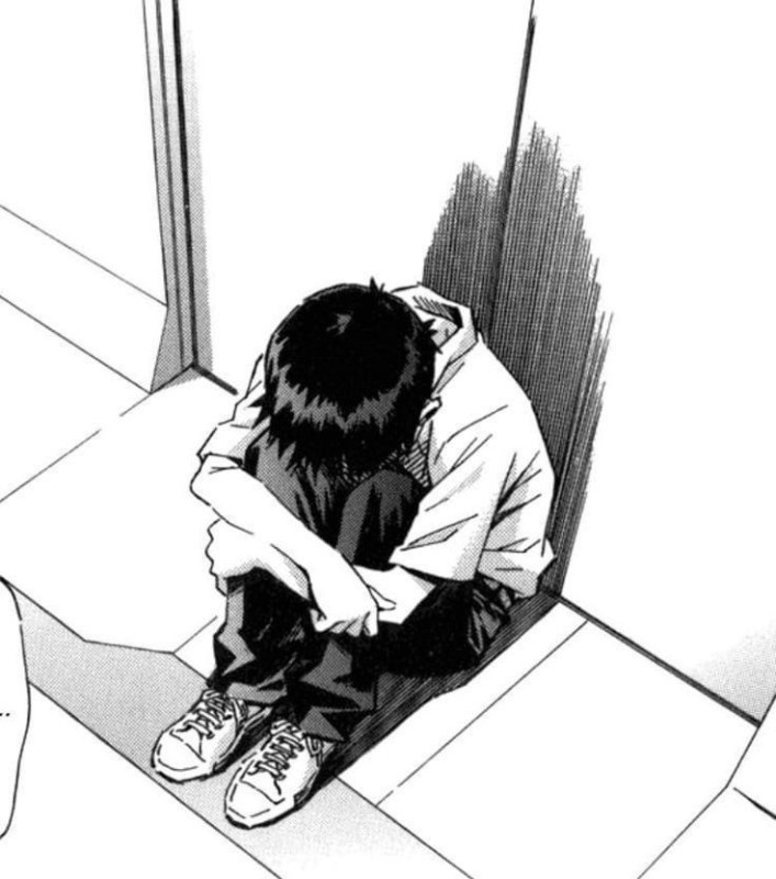 Create meme: Shinji ikari depression, manga anime, manga depression
