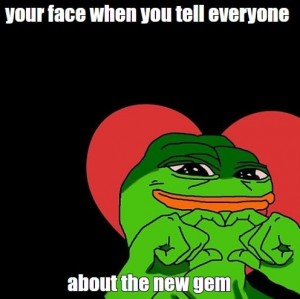 Создать мем: жабка пепе, лягушка с сердечками мем, пепе мем