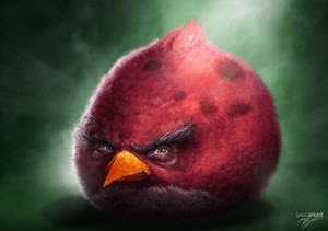Создать мем: angry birds red, angry birds, красный кардинал angry birds
