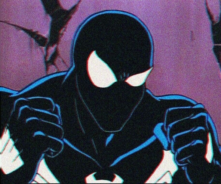 Создать мем: spider man 1994 веном, человек паук 1994 черный костюм, чёрный человек-паук мультик 1994