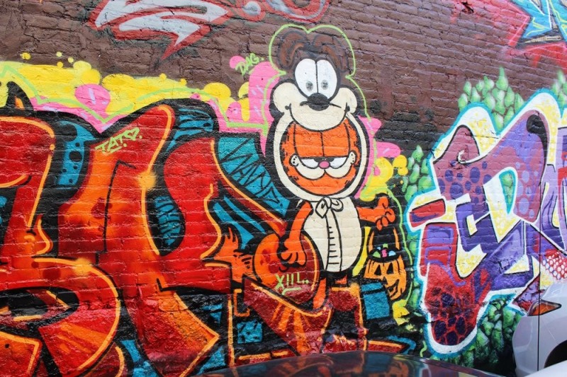Create meme: graffiti is simple, graffiti on the wall , street graffiti