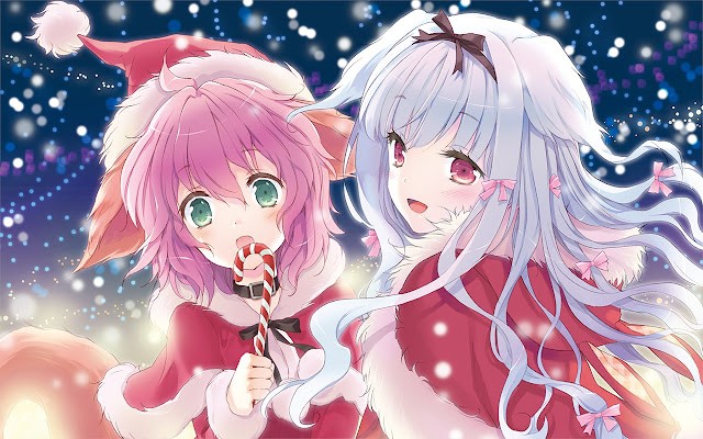 Create meme: anime art new year, new year's anime, anime girls new year