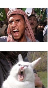 Создать мем: заяц зевает, орущий заяц мем, бубенчик мем