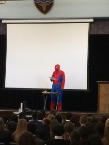 Create meme: the audience, spider-man, people