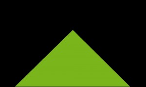 Create meme: triangle, green triangle