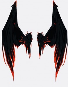 Create meme: the wings of a demon, wings of the devil