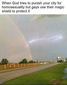 Создать мем: god, rainbow power, the rainbow