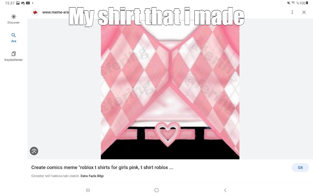 pink cute t-shirt - Roblox