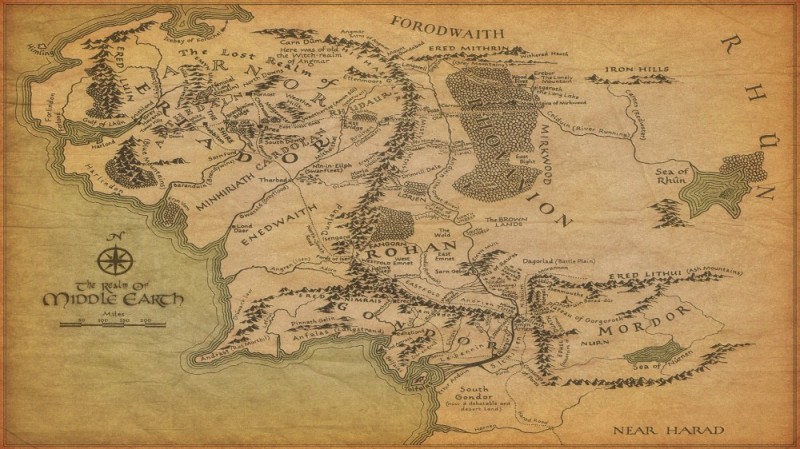 Create meme: The lord of the rings map of middle-earth, The hobbit map of middle-earth, The lord of the rings map
