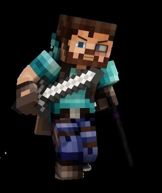 Herobrine - Minecraft skin (64x64, Steve)